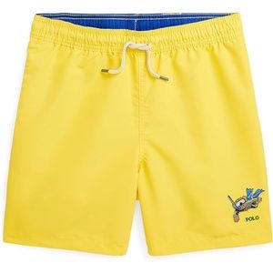 Ralph Lauren Traveler Polo Bear Boys Yellow Shorts Swim Trunks L (14-16)